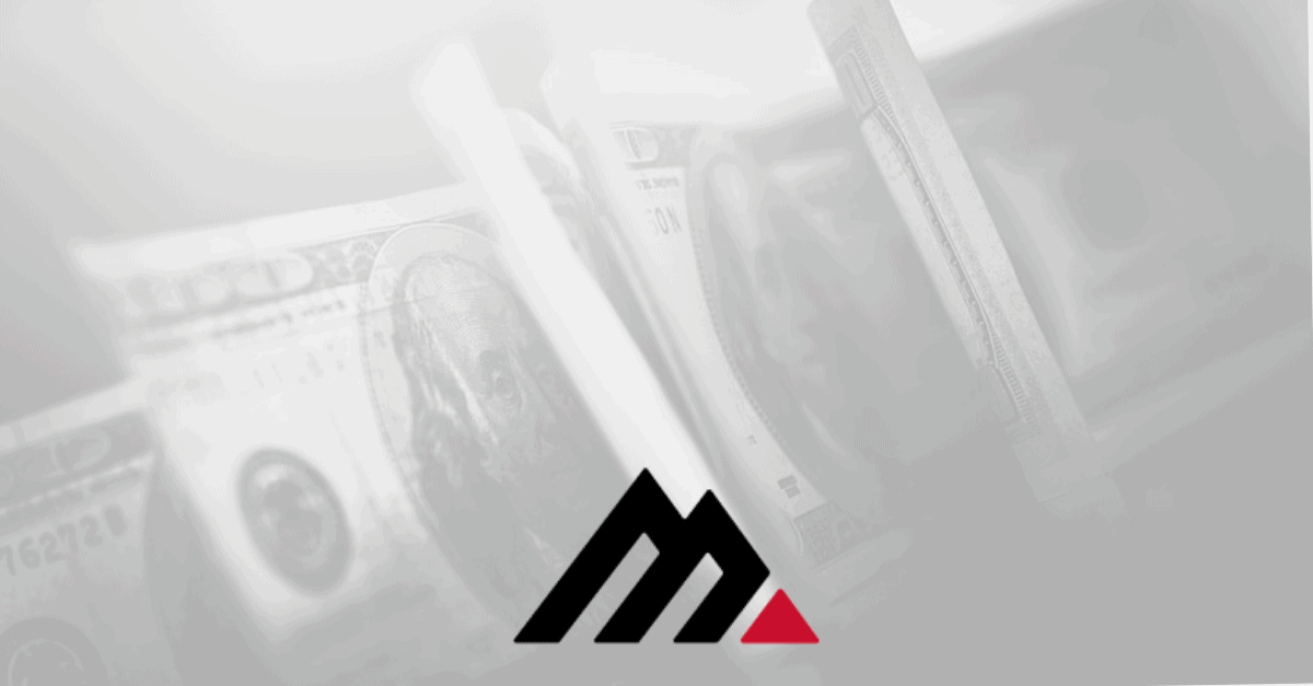 faded images of hundred dollar bills for medical practice billing with Med USA logo