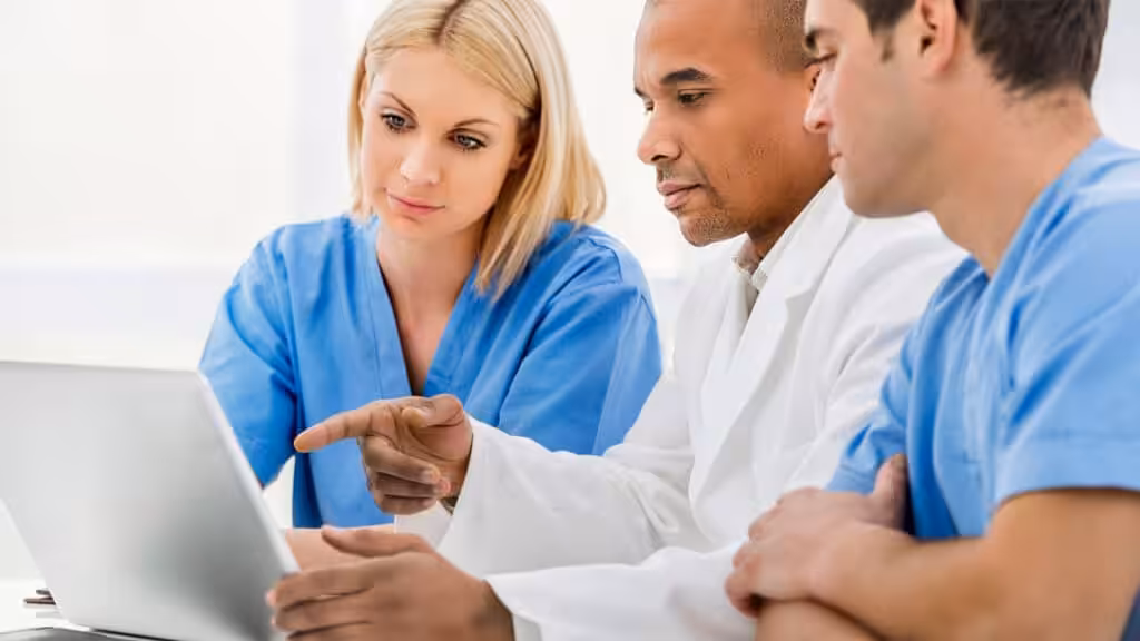 A group of healthcare professionals having a meting