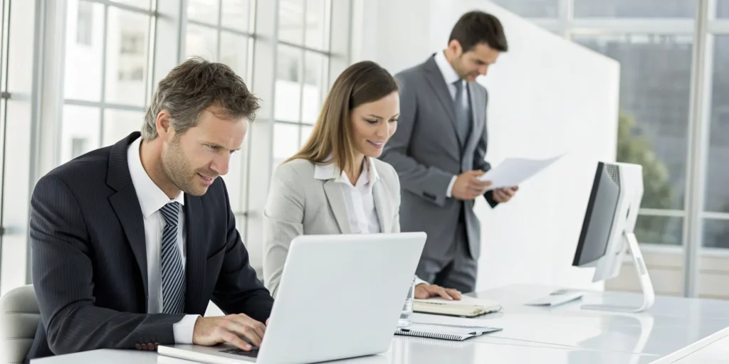 A healthcare team choosing a provider credentialing company for their medical practice.