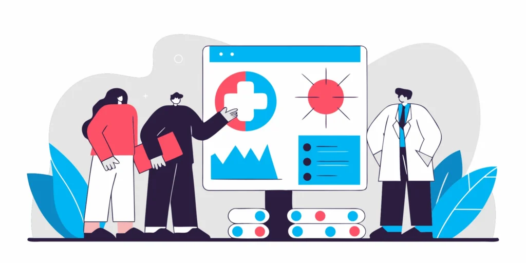 Behavioral health practice team reviewing billing analytics