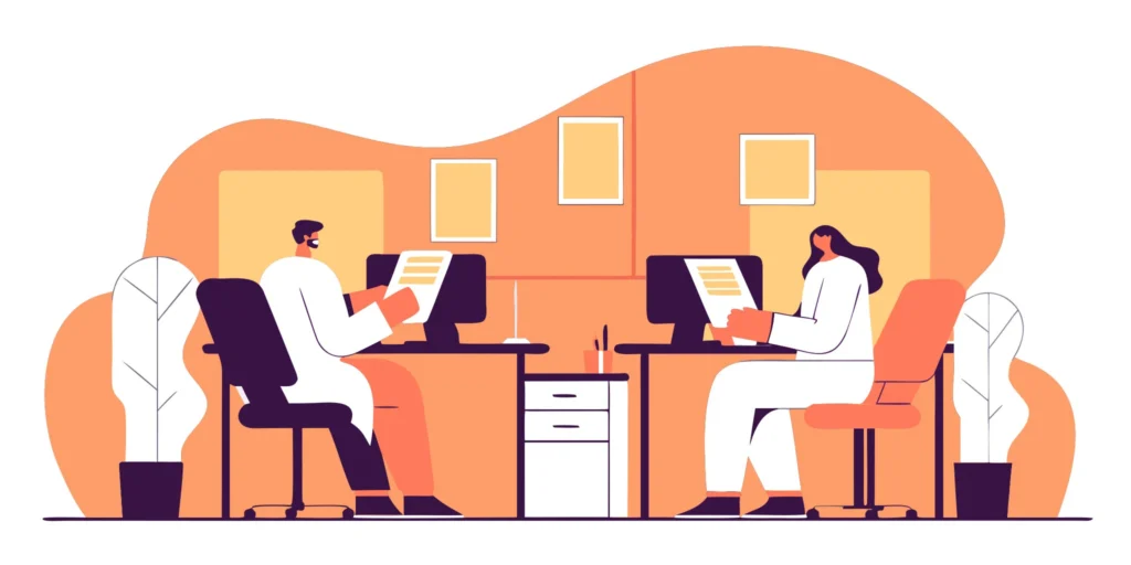 Orthopedic billing company specialists reviewing surgical claims