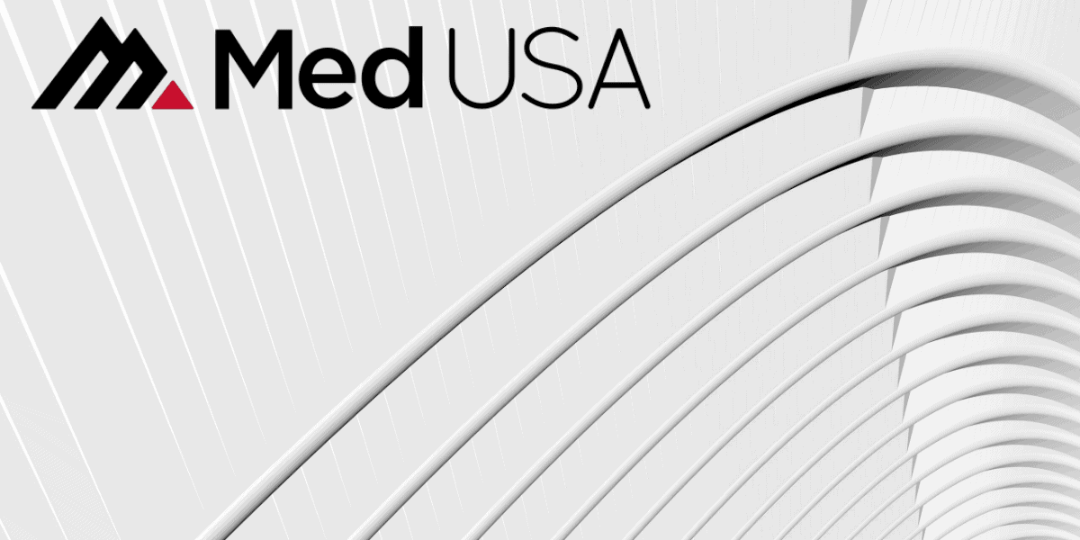 white background for telemedicine coding and billing with red and black med usa logo